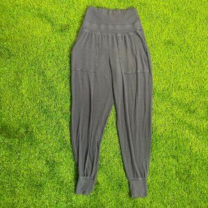 Aerie Dark Purple Ribbed High-Waisted Lounge Pants - Tagged XS (Fits S/M)
